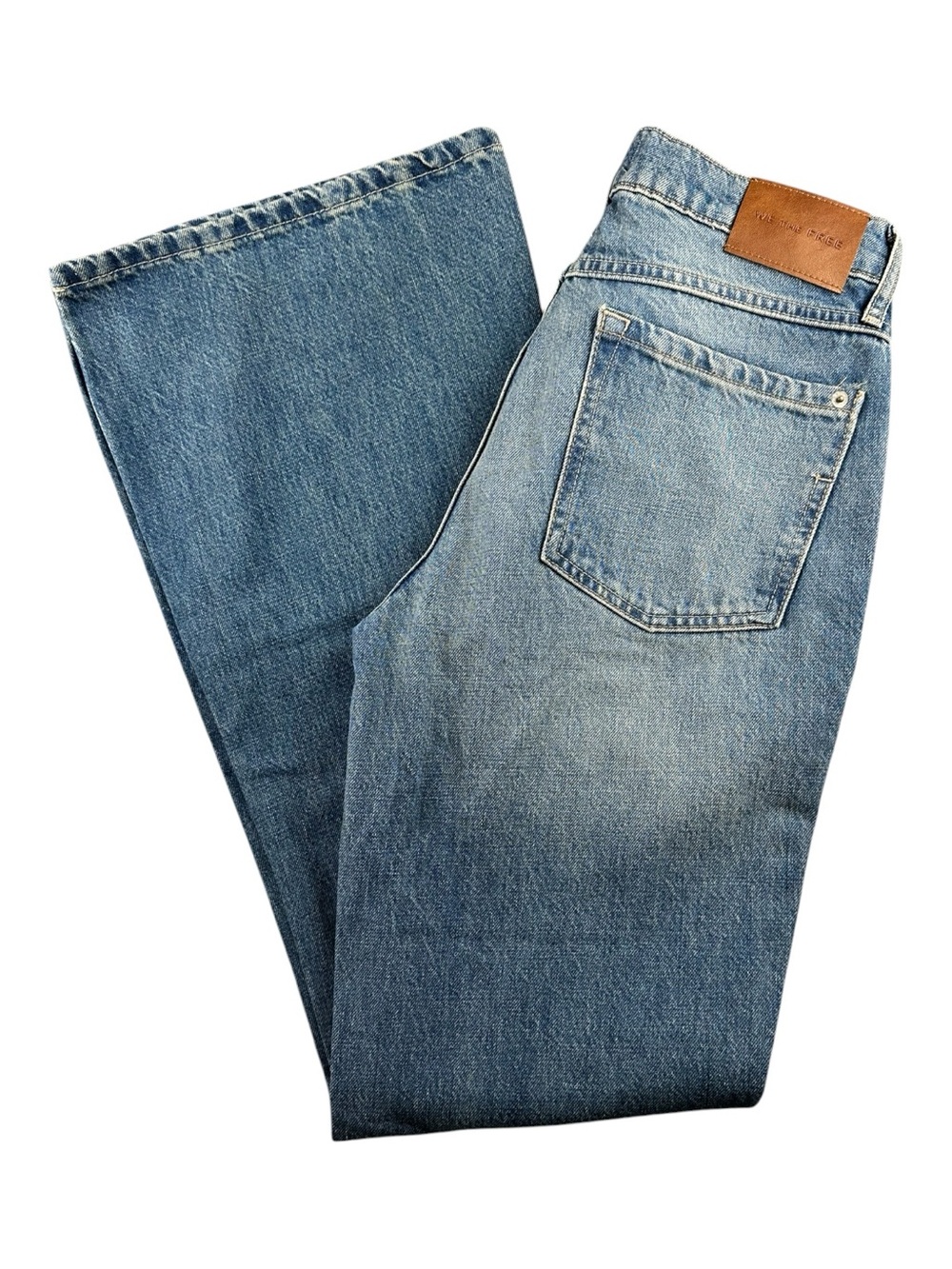 We The Free Jeans Womens 28 Faded Wash Flare Boho Western - Picture 4 of 9